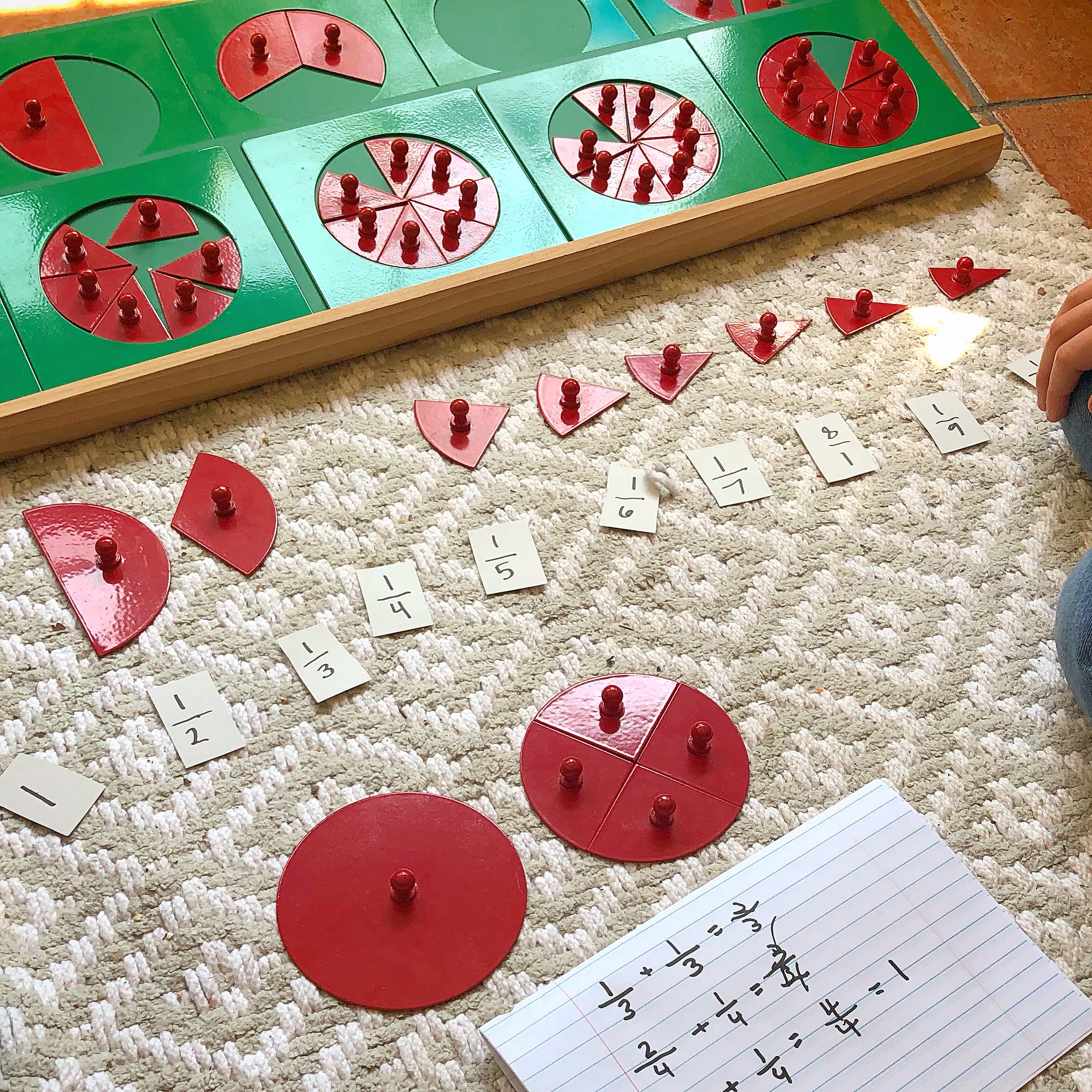 Montessori Fraction Circles